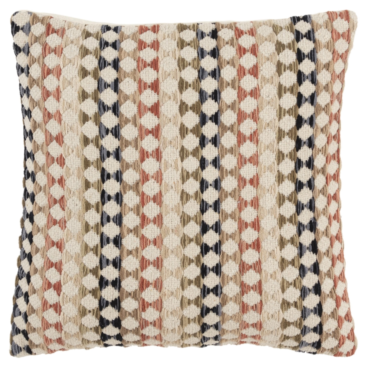 20 in. Blue & Green Cotton Pillow