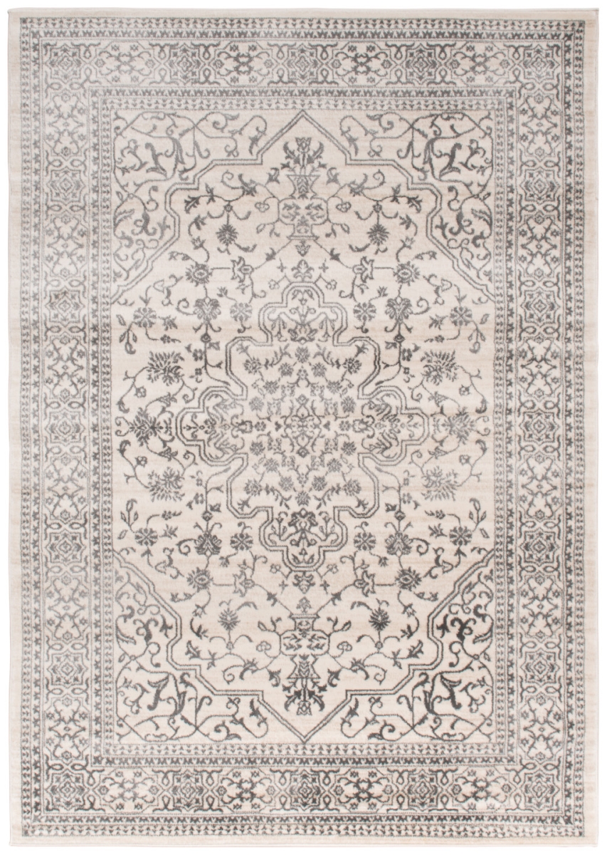 552149 8 x 10 ft. Ivory & Grey Oriental Rectangle Area Rug