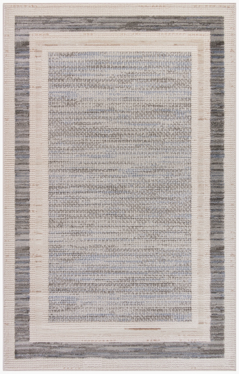 4 x 6 ft. Grey Geometric Rectangle Area Rug