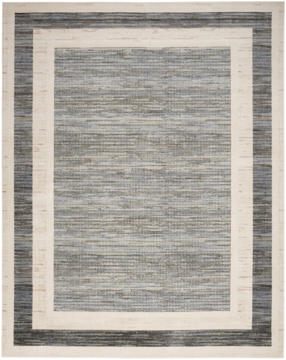 553187 5 x 7 ft. Grey Geometric Rectangle Area Rug
