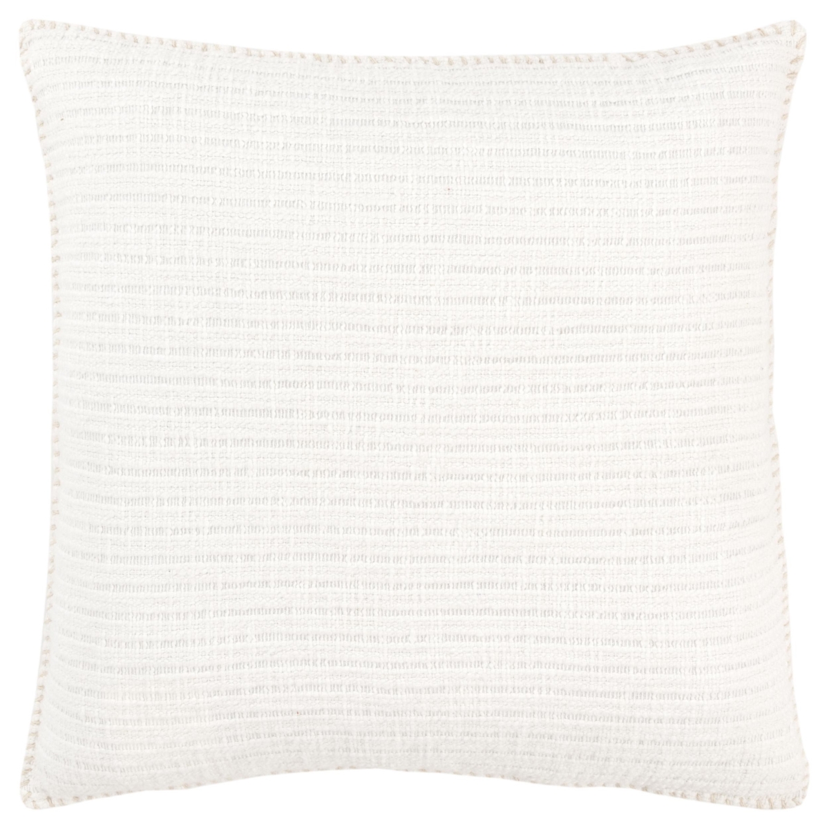 518713 22 in. White Cotton Pillow