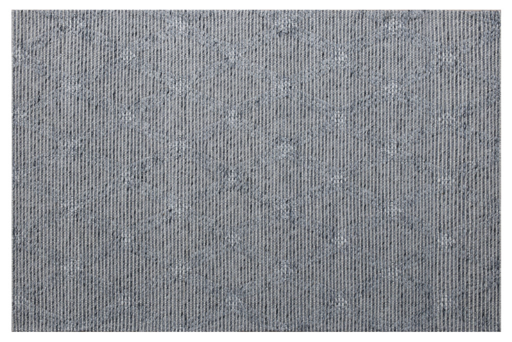 550046 10 x 14 ft. Blue & Ivory Wool Geometric Hand Woven Rectangle Area Rug