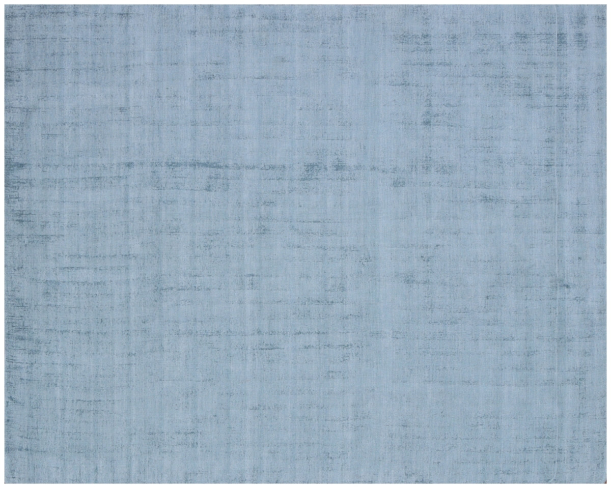 564919 9 x 12 ft. Hand Loomed Rectangle Area Rug, Denim Blue