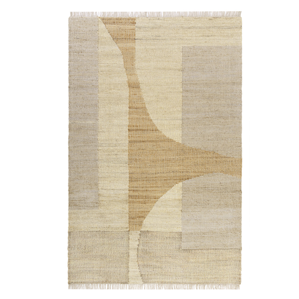 550051 2 x 3 ft. Ivory Abstract Hand Woven Rectangle Area Rug