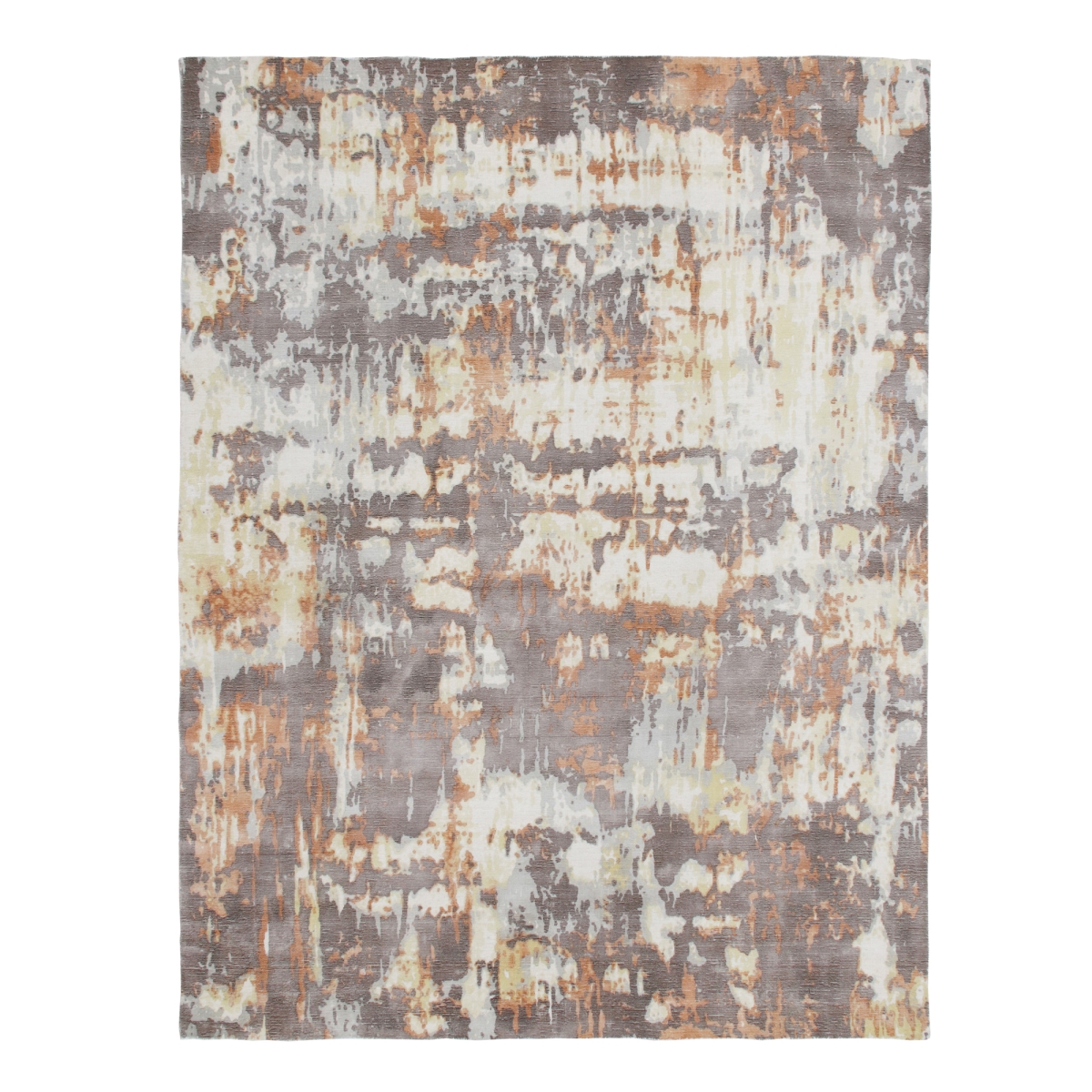 Brown Abstract Hand Loomed Area Rug - 2 x 3 ft. - Unique Design