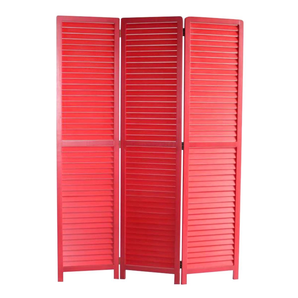 274726 47 x 67 in. Red Wood Screen