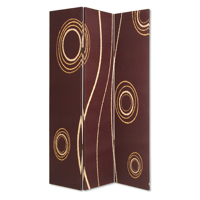 274750 48 x 72 in. Multi Color Wood Canvas 3 Panel Screen