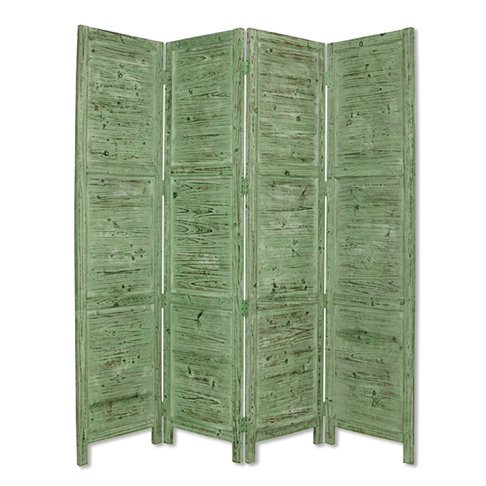 274882 76 x 84 in. Green Wood Screen