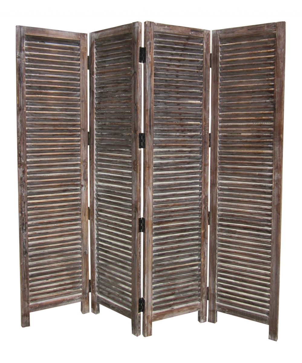 274748 80 x 84 in. Brown Wood Screen
