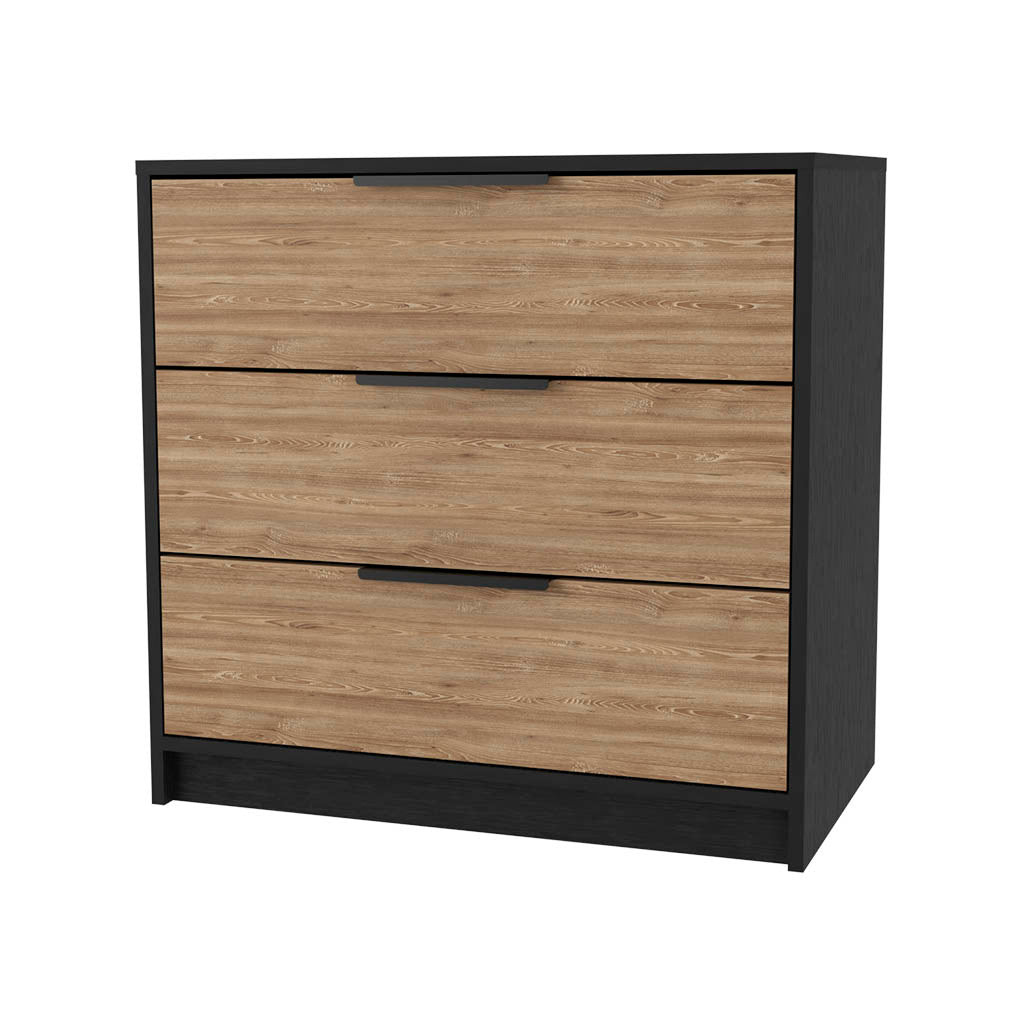 534963 28 in. Oak Three Drawer Dresser