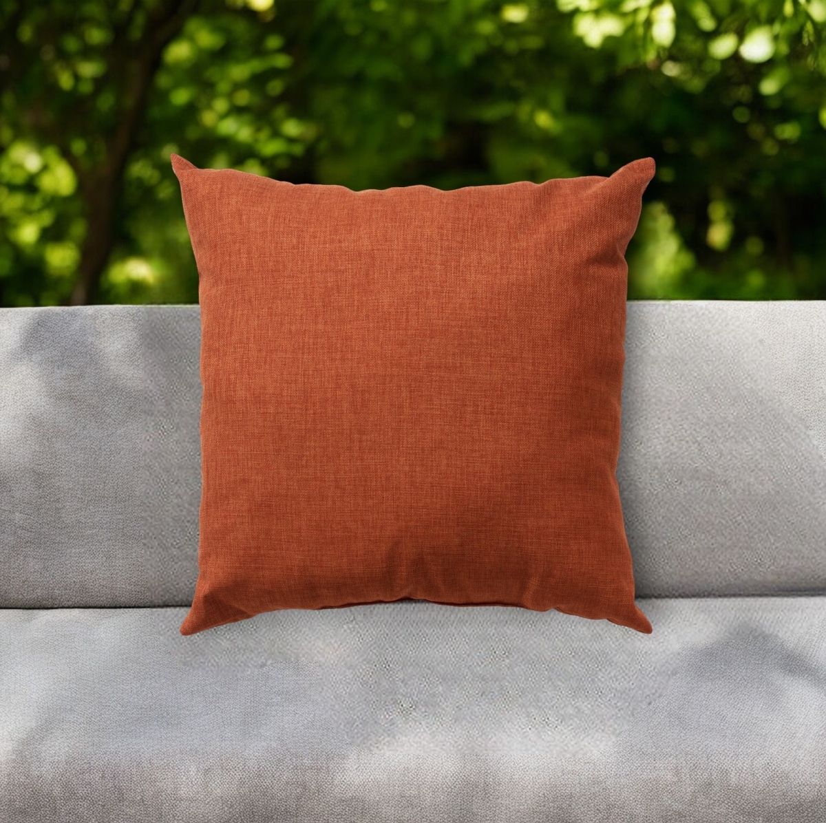 Orange 22x22 in. Indoor/Outdoor Throw Pillow - UV Resistant - Set of 1