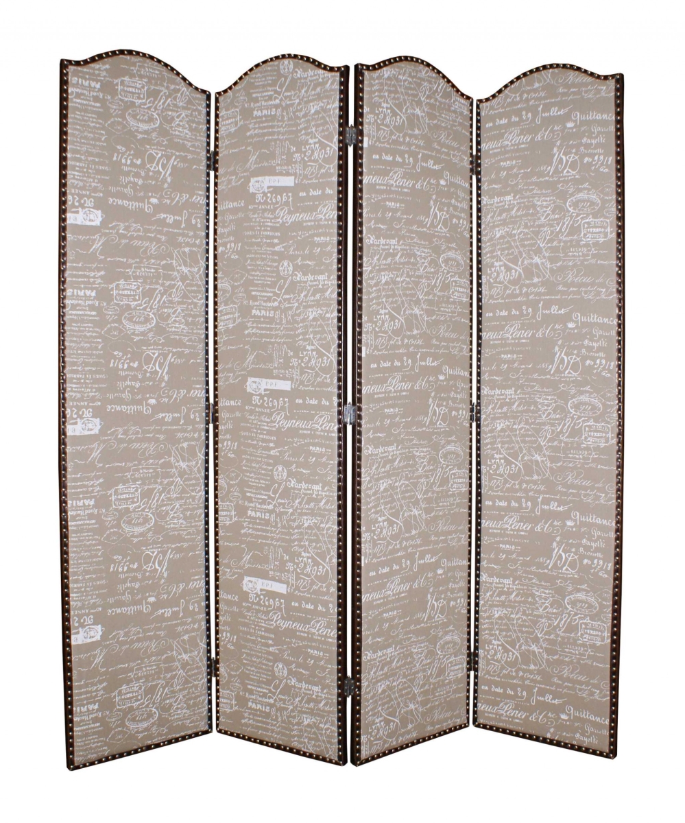274684 80 x 84 in. Tan Wood Galore Screen