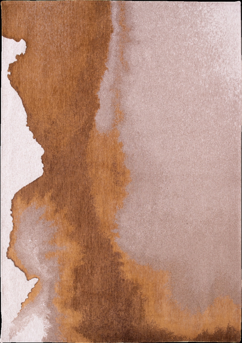 551787 5 x 7 ft. Non Skid Rectangle Area Rug, Yellow & Brown