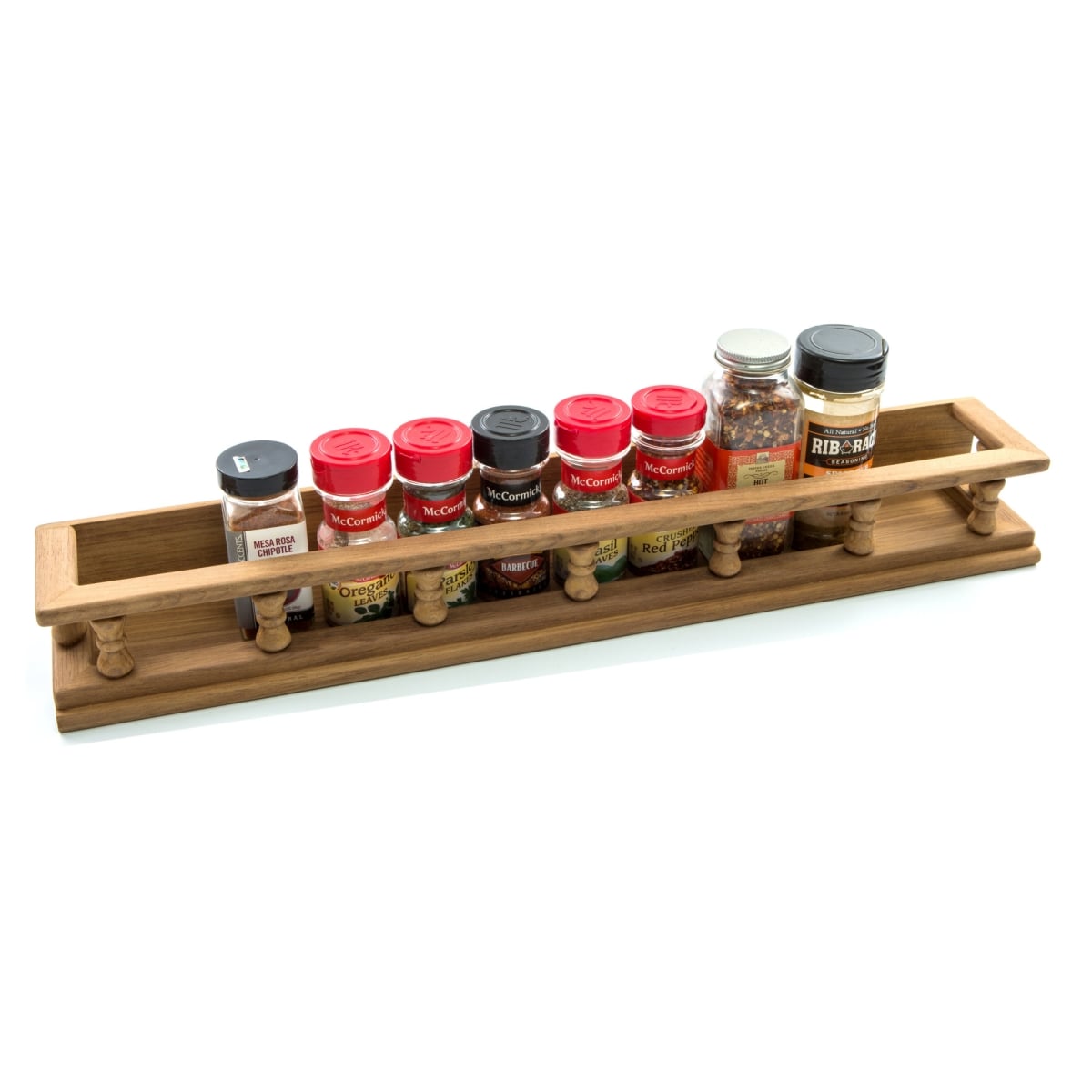 Picture of HomeRoots 478230 23.50 in. Wall Mounted Wood Spice Rack