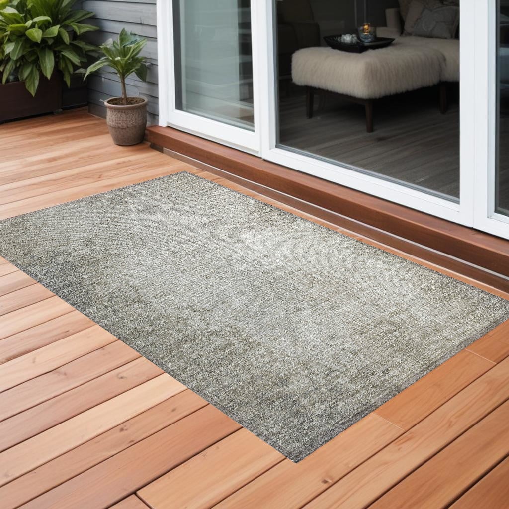 Beige Washable Non-Skid Rectangle Area Rug - 2 x 3 ft - Stain Resistant