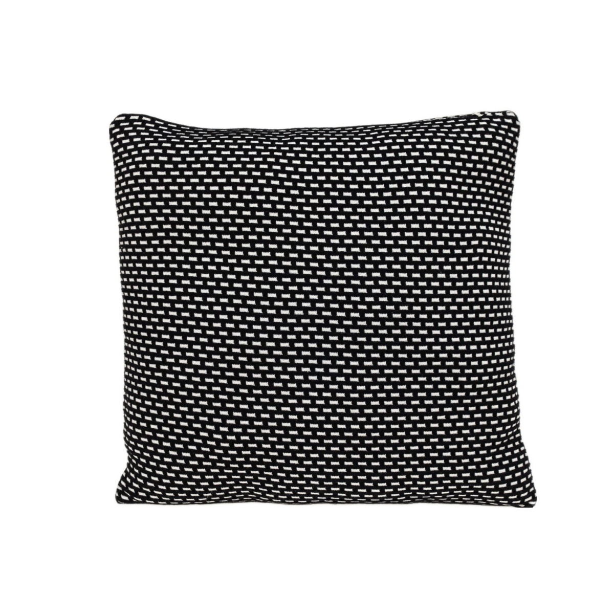 383159 Super Black & White Check Throw Pillow
