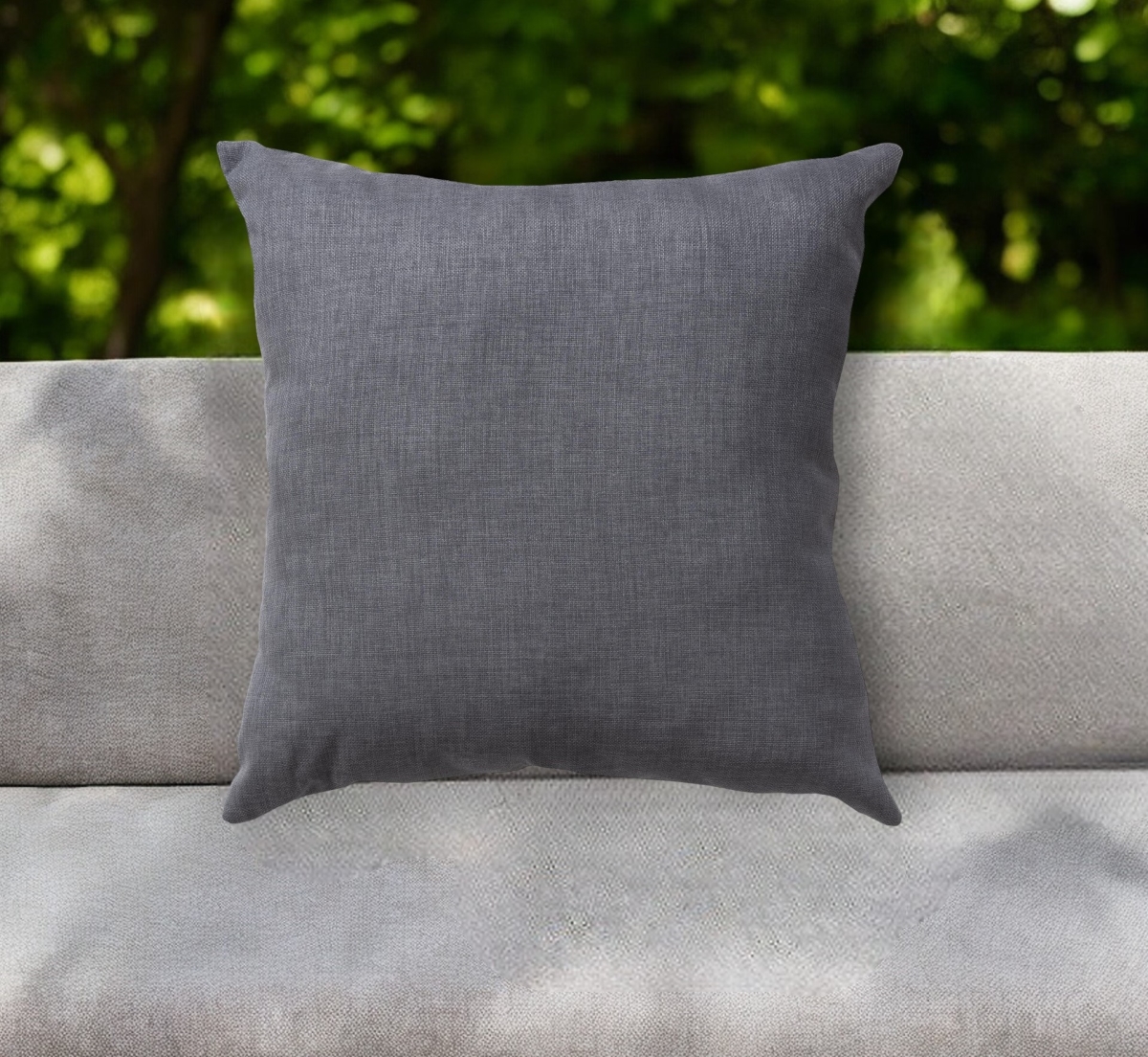 518721 22 in. Granite Gray Indoor Outdoor Throw Pillow