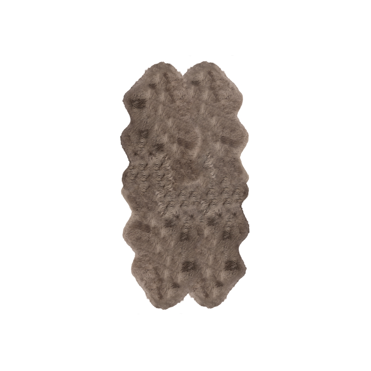 317032 4 x 6 in. Sheepskin Rug - Taupe