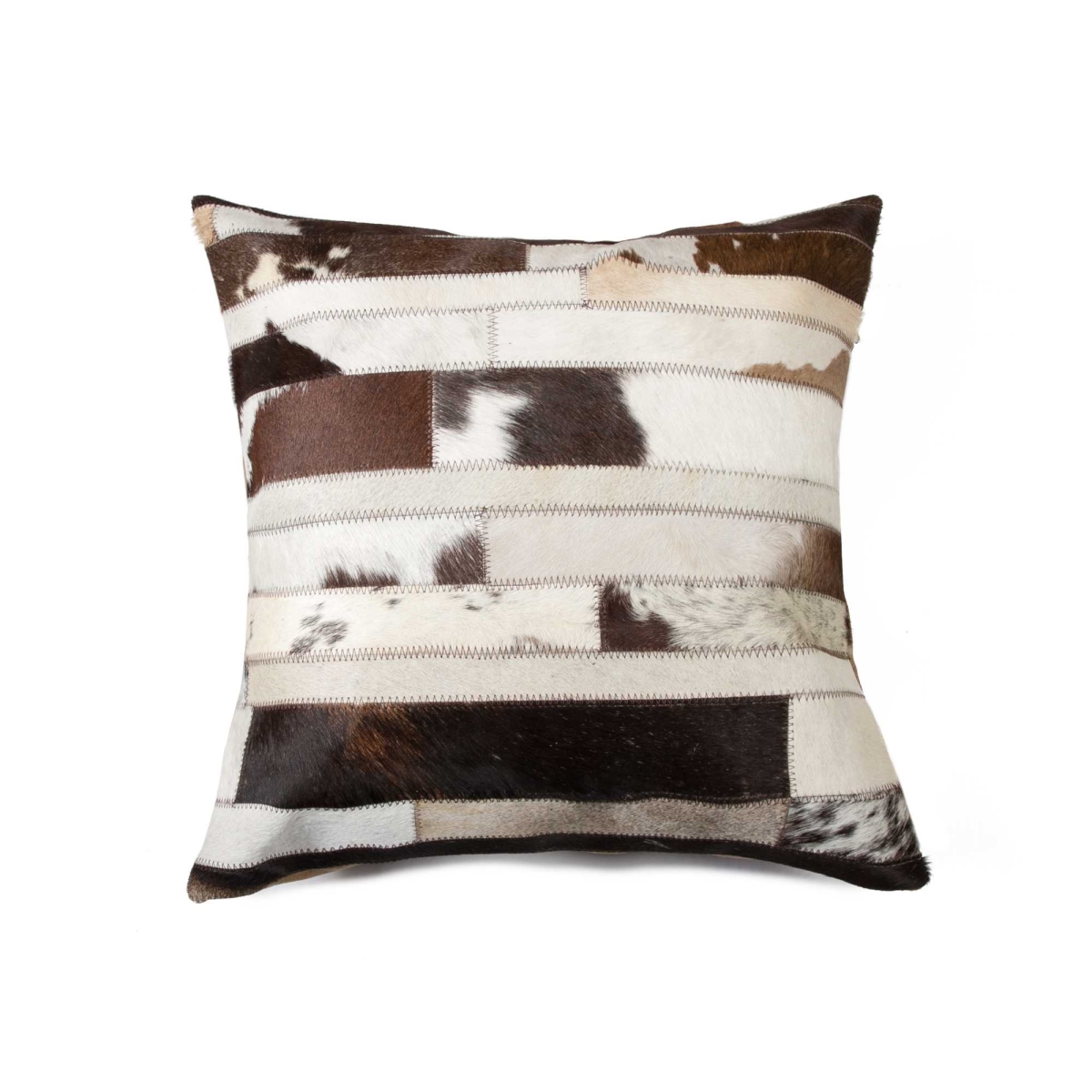 Picture of HomeRoots 317035 18 in. Cowhide Pillow - Chocolate & Natural