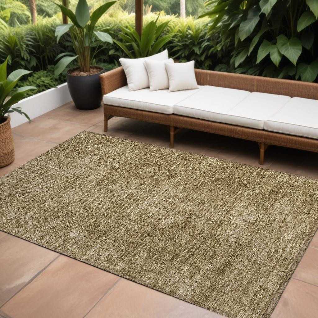 563085 8 x 10 ft. Tan Abstract Washable Non Skid Indoor Outdoor Rectangle Machine Woven Area Rug