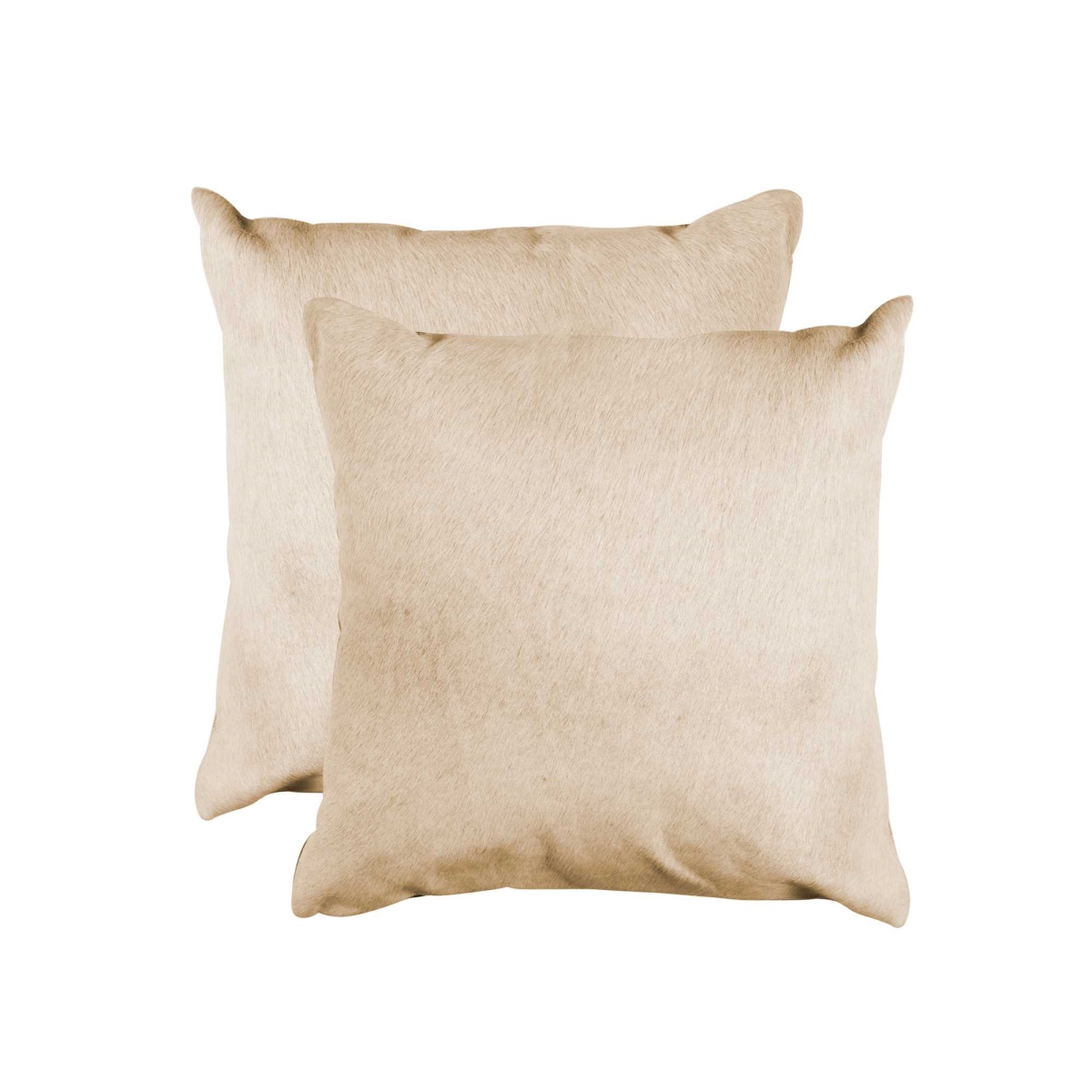 Picture of HomeRoots 317089 18 in. Cowhide Pillow&#44; Tan - Pack of 2