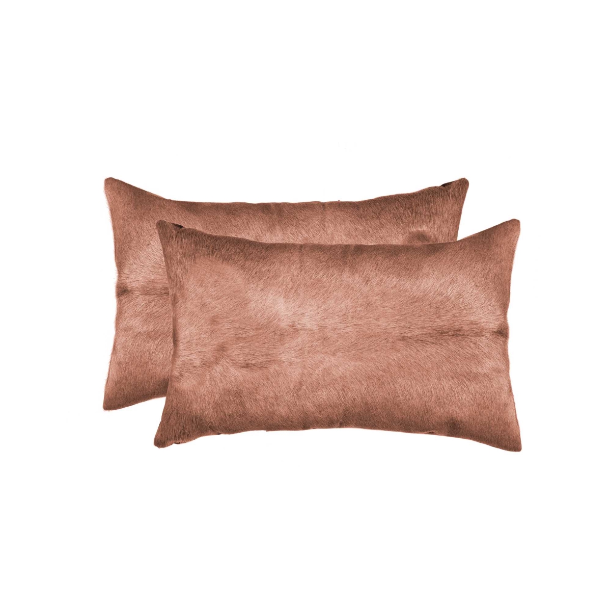 Picture of HomeRoots 317103 12 x 20 in. Cowhide Pillow&#44; Brown - Pack of 2