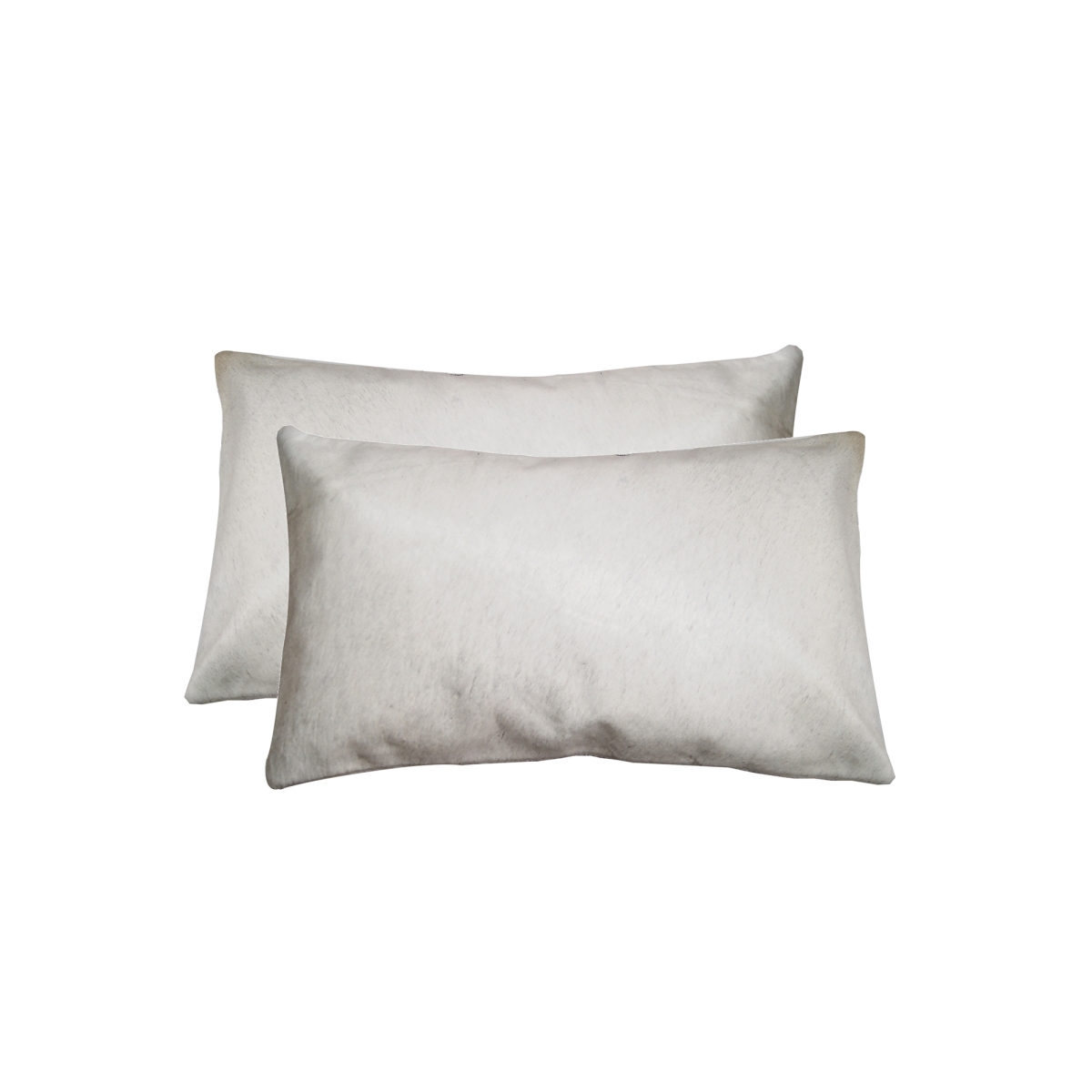 Picture of HomeRoots 317106 12 x 20 in. Cowhide Pillow&#44; Off White - Pack of 2