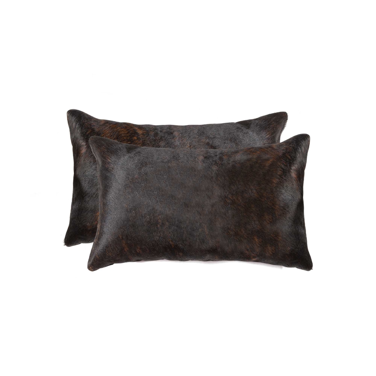 Picture of HomeRoots 317107 12 x 20 in. Cowhide Pillow&#44; Chocolate - Pack of 2