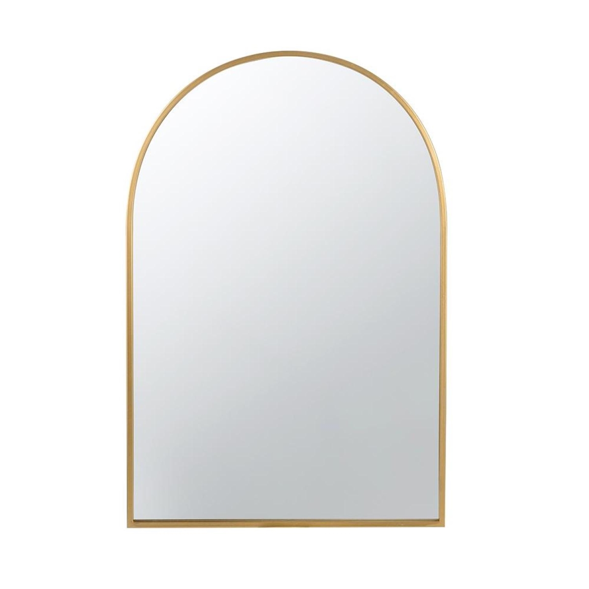 485101 36 in. Gold Arch Iron Framed Accent Mirror