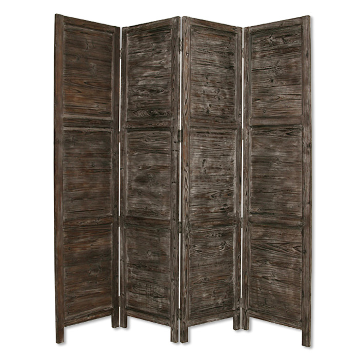 274881 76 x 84 in. Black Wood Screen