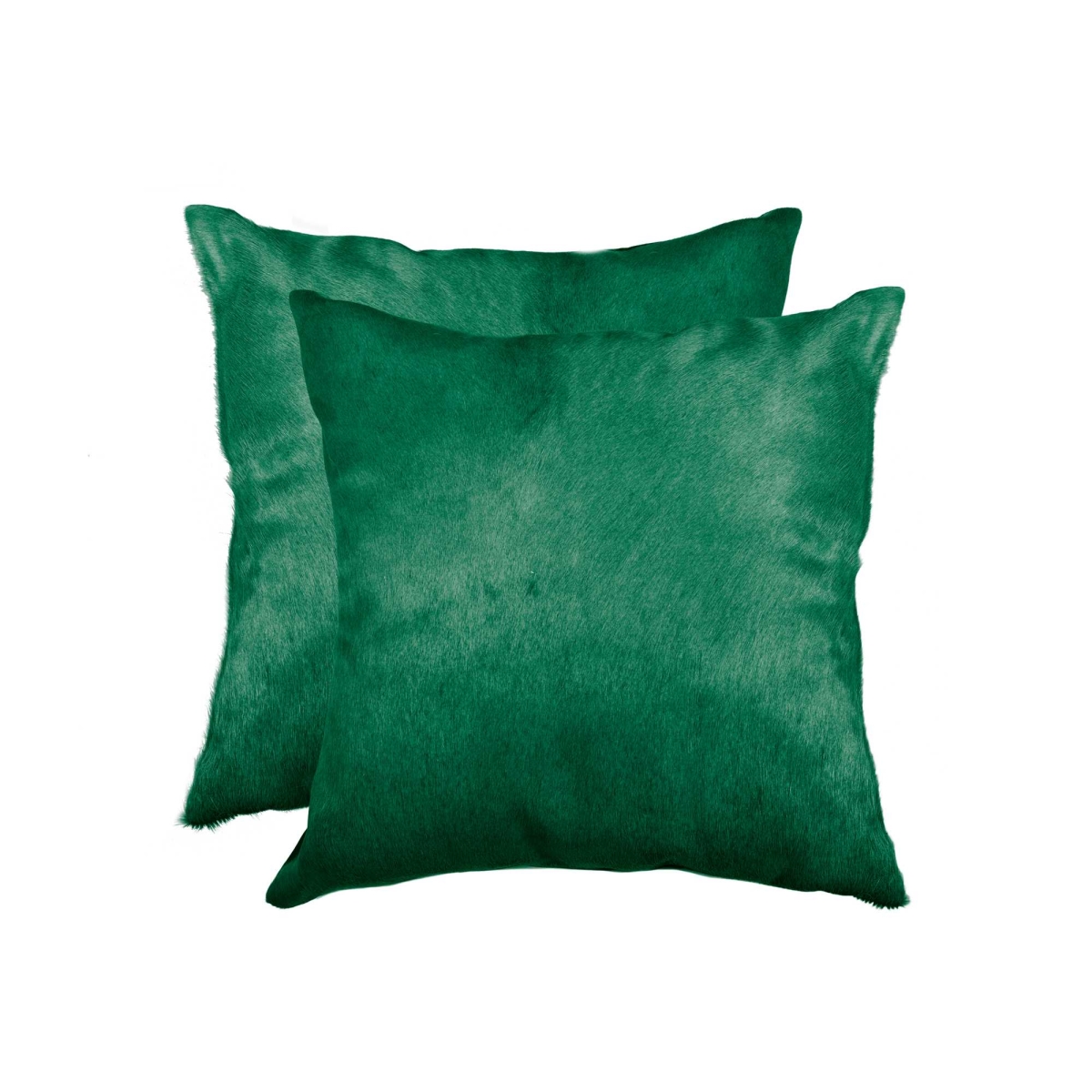 Picture of HomeRoots 317120 18 in. Cowhide Pillow&#44; Verde - Pack of 2