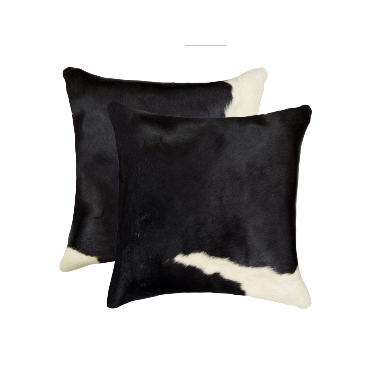 Picture of HomeRoots 317289 18 in. Cowhide Pillow&#44; Black & White - Pack of 2
