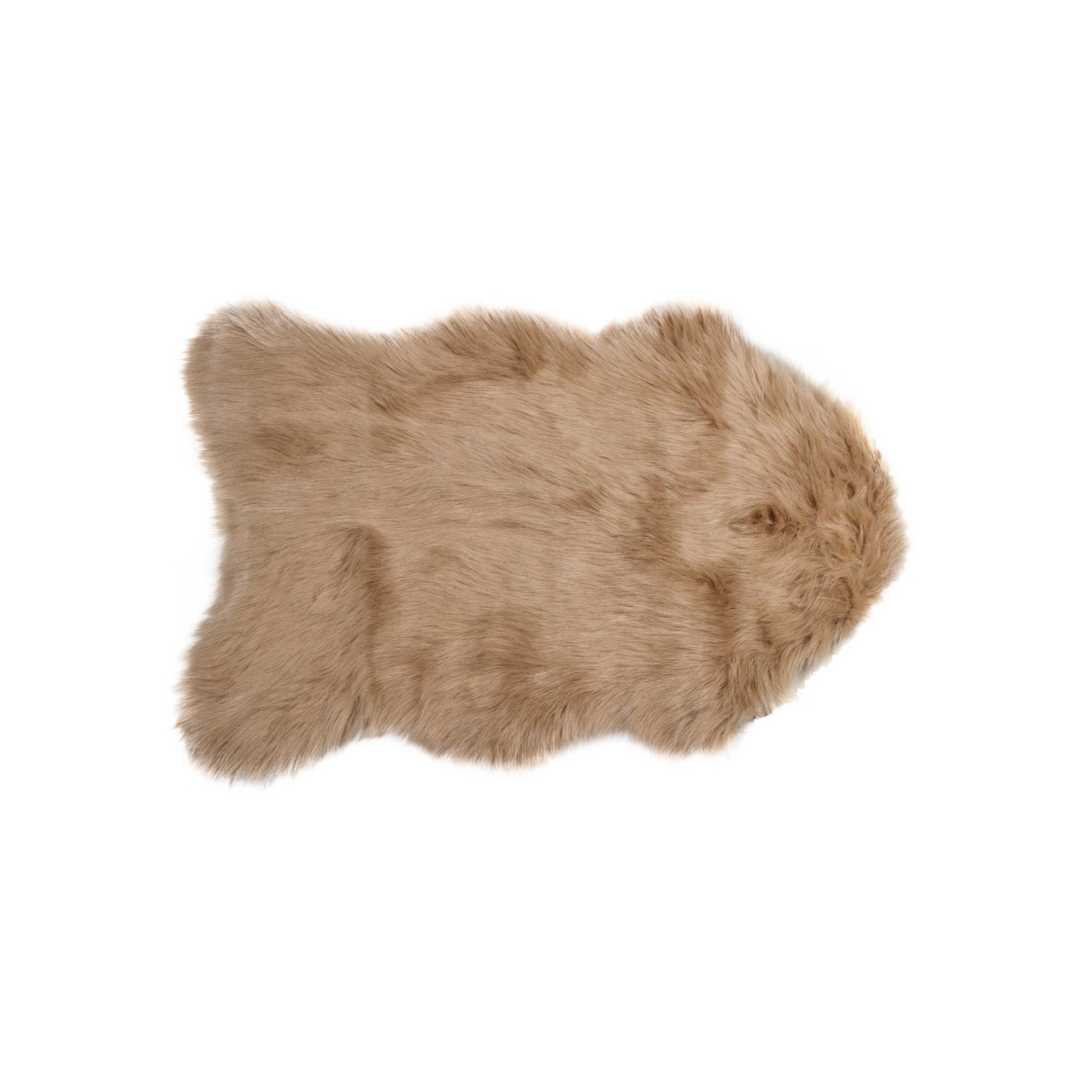 Picture of HomeRoots 317164 2 x 3 in. Sheepskin Throw - Tan
