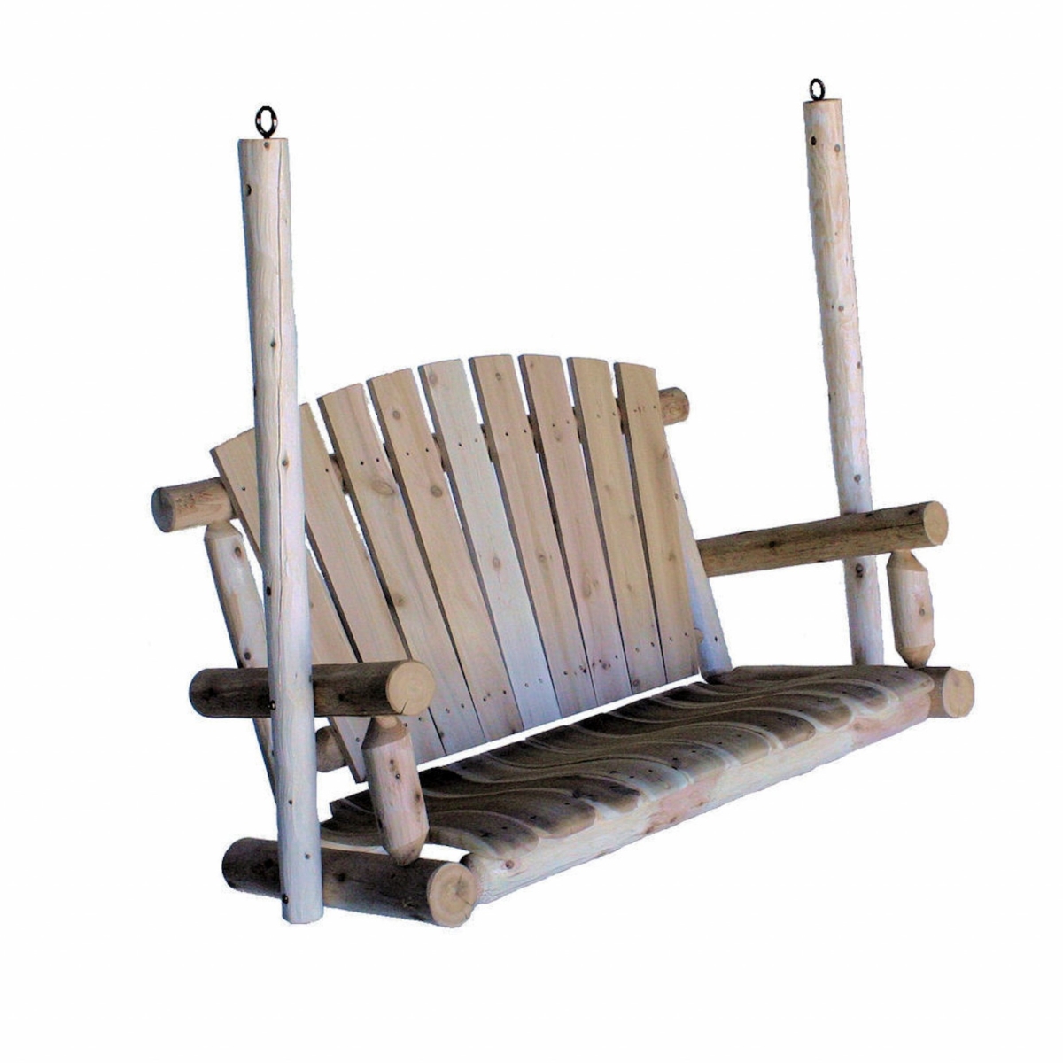 370282 48 x 24 x 48 in. Wood Porch Swing, Natural