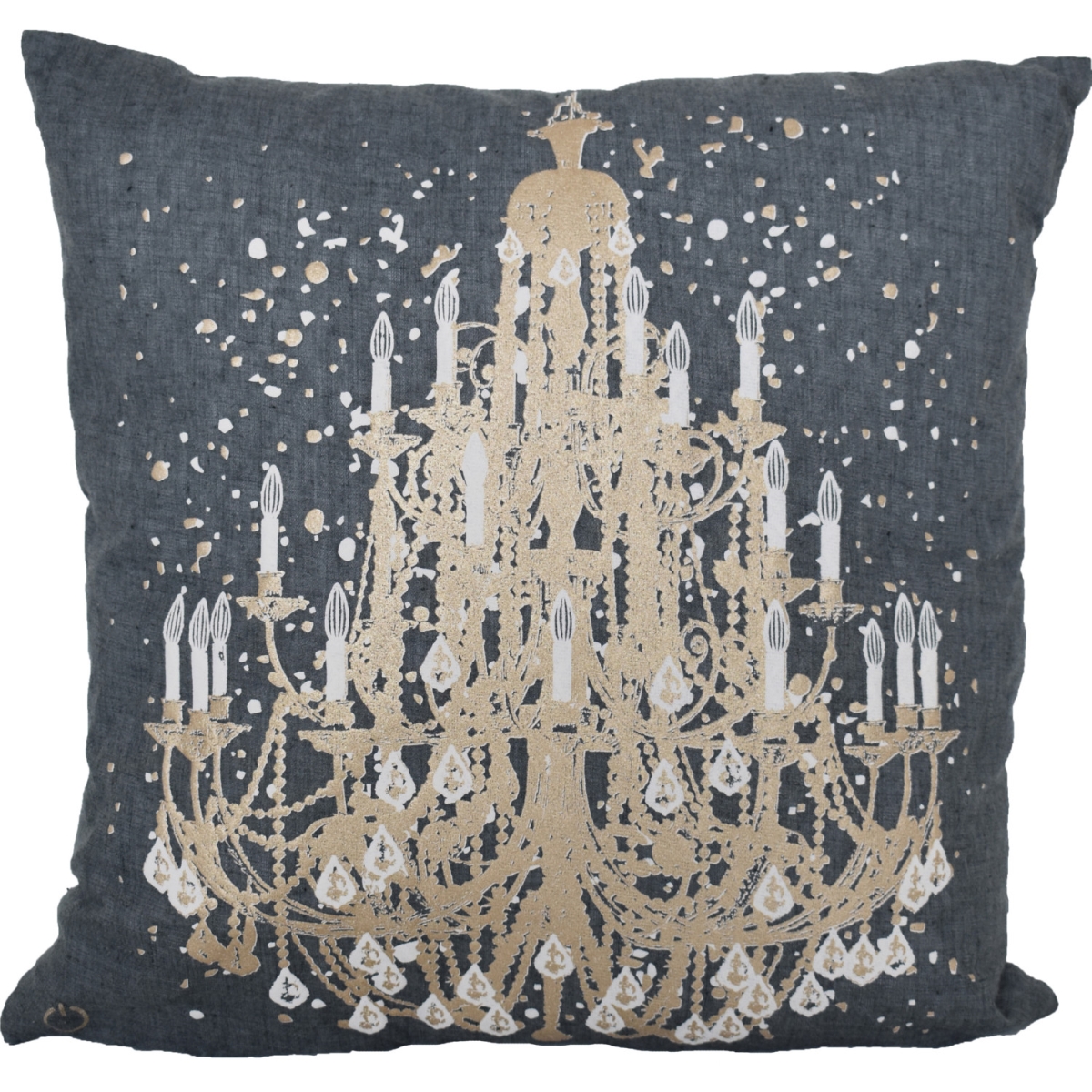 479213 18 in. Gray & White Throw Pillow