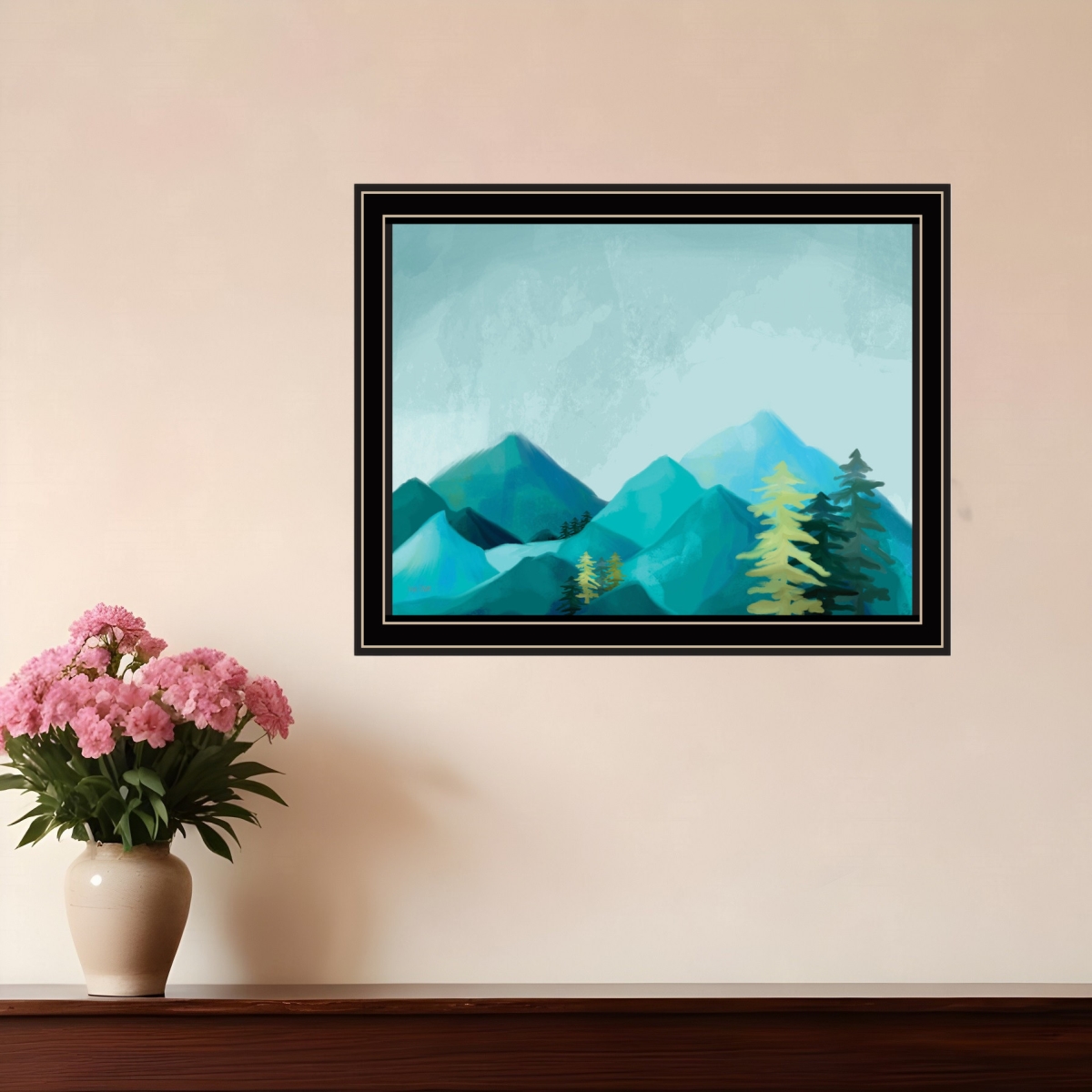 529853 Rectangle Adventure Awaits Black Framed Print Wall Art