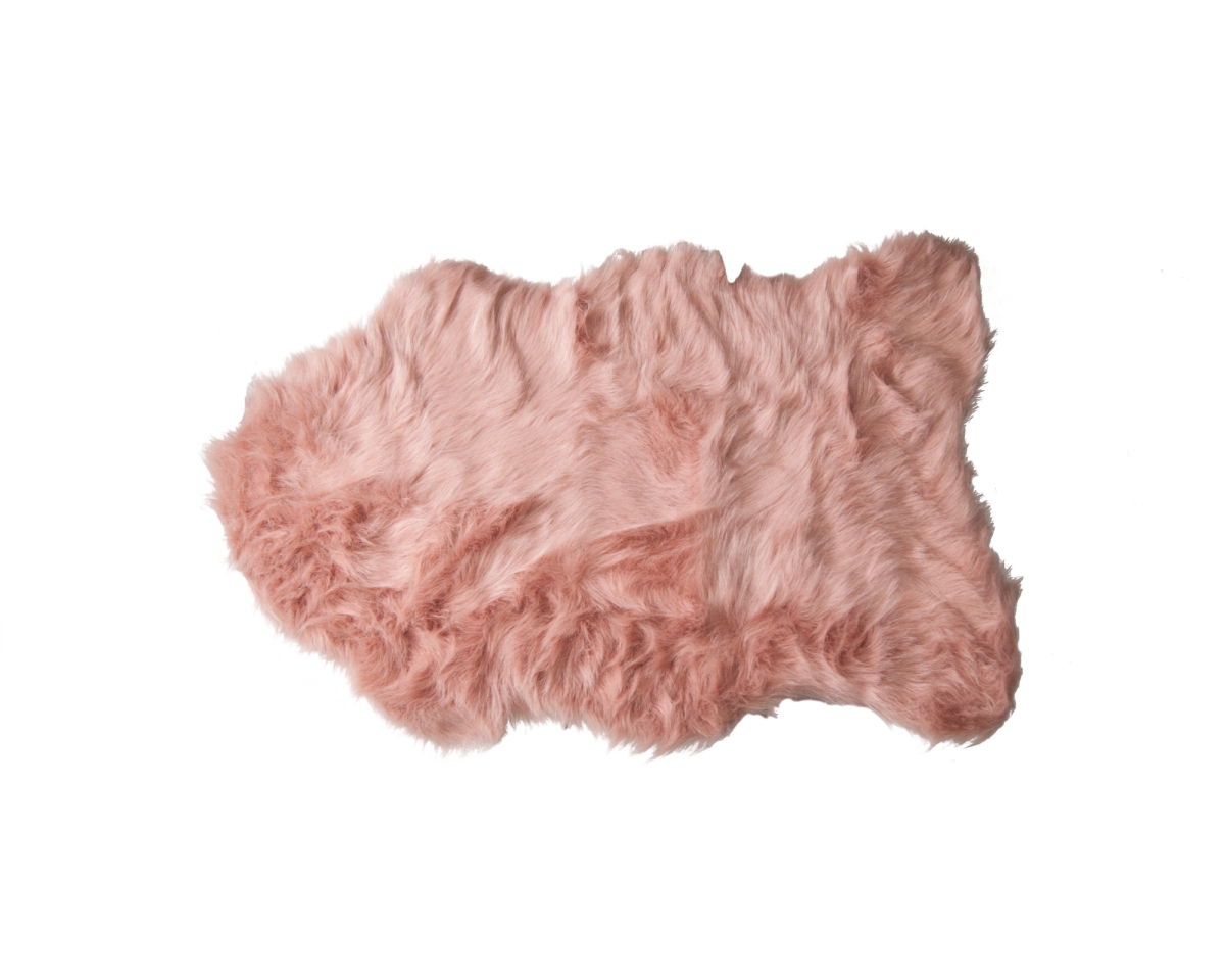 2 x 3 in. Sheepskin Rug - Dusty Rose