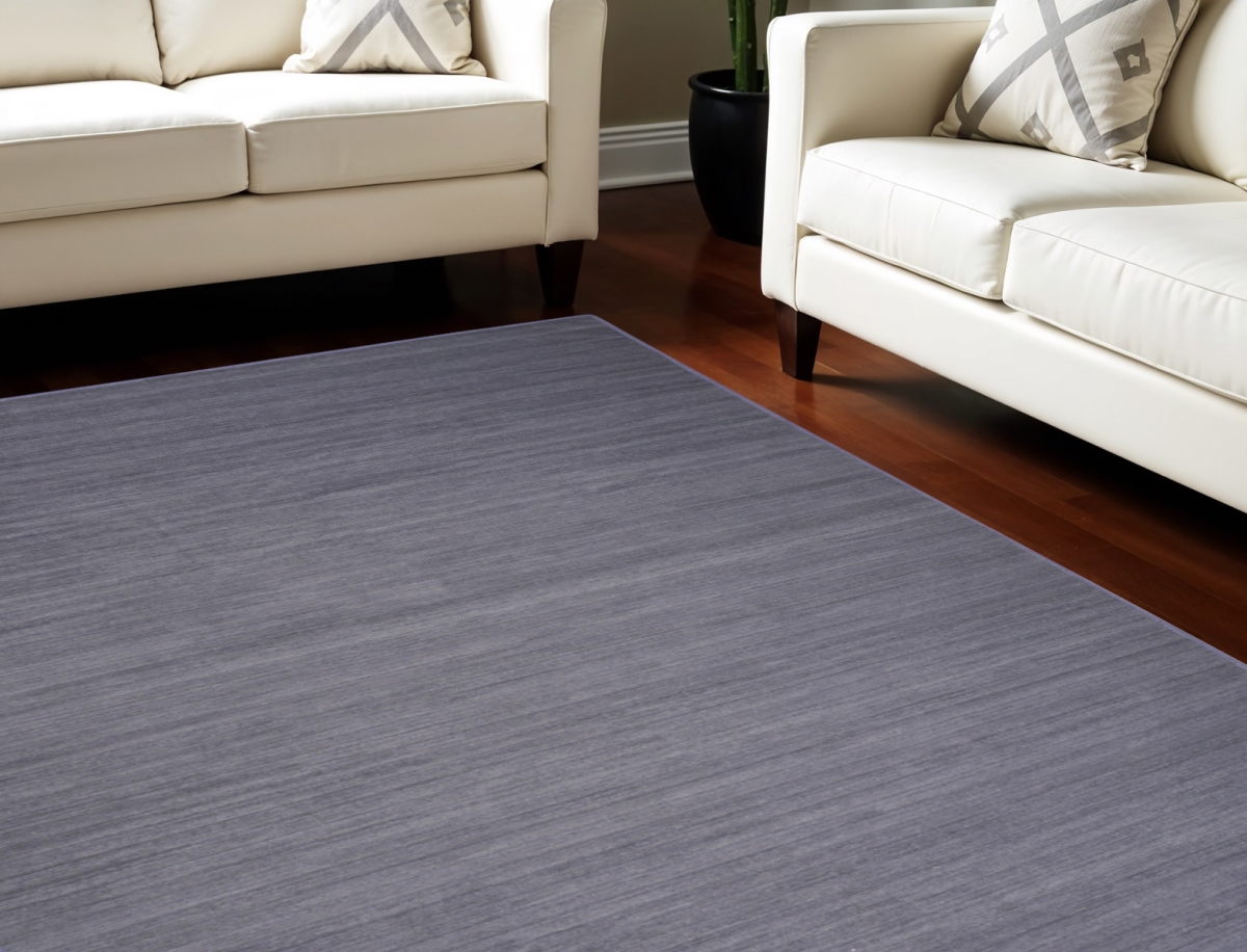 552548 6 x 9 ft. Abstract Washable Rectangle Area Rug, Navy Blue