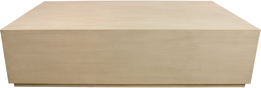 569549 66 in. Natural Solid Wood Distressed Coffee Table