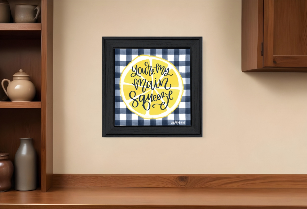 529796 Square Main Squeeze Black Framed Print Wall Art