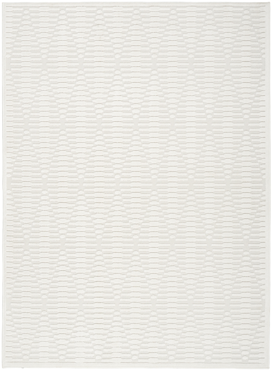 569741 5 x 7 ft. Geometric Rectangle Area Rug, Ivory