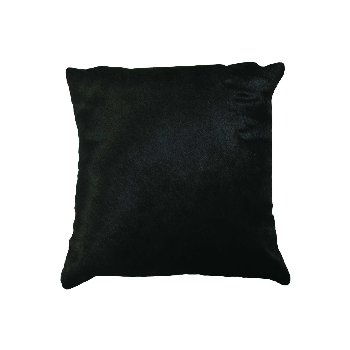 Picture of HomeRoots 316647 18 in. Cowhide Pillow - Black
