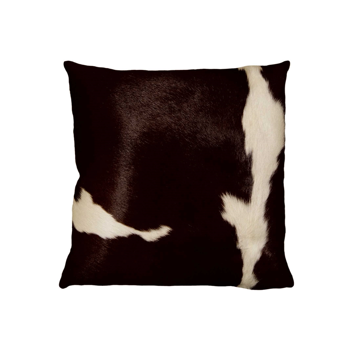Picture of HomeRoots 316650 18 in. Cowhide Pillow - Chocolate & White