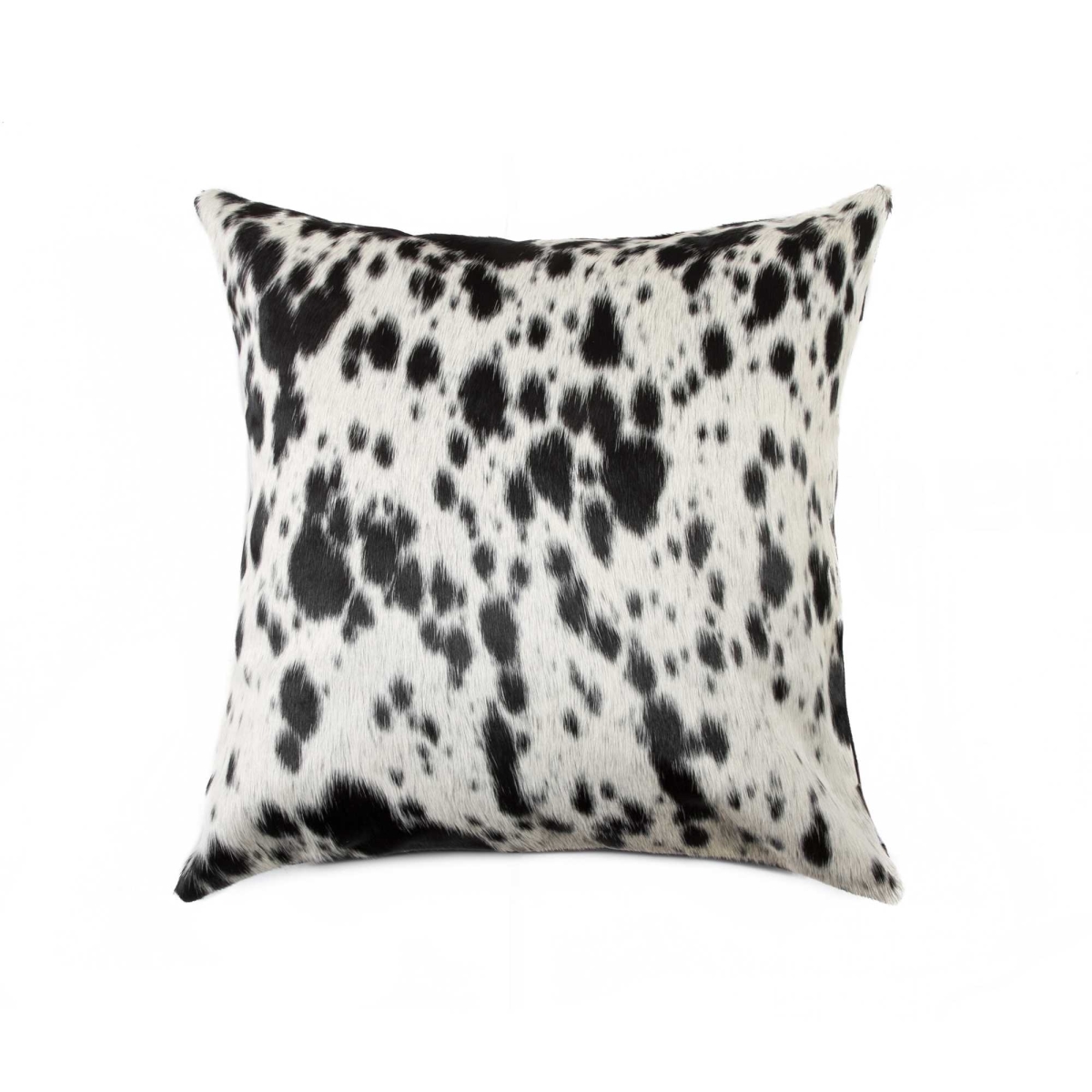 Picture of HomeRoots 316655 18 in. Cowhide Pillow&#44; Salt & Pepper Black - White