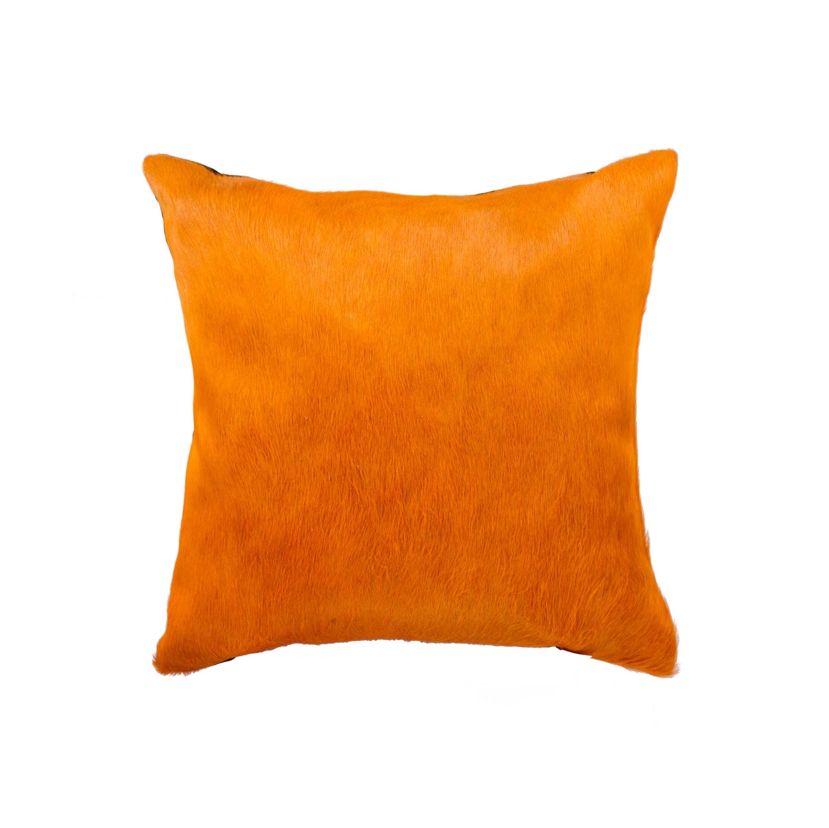 Picture of HomeRoots 316663 18 in. Cowhide Pillow - Orange