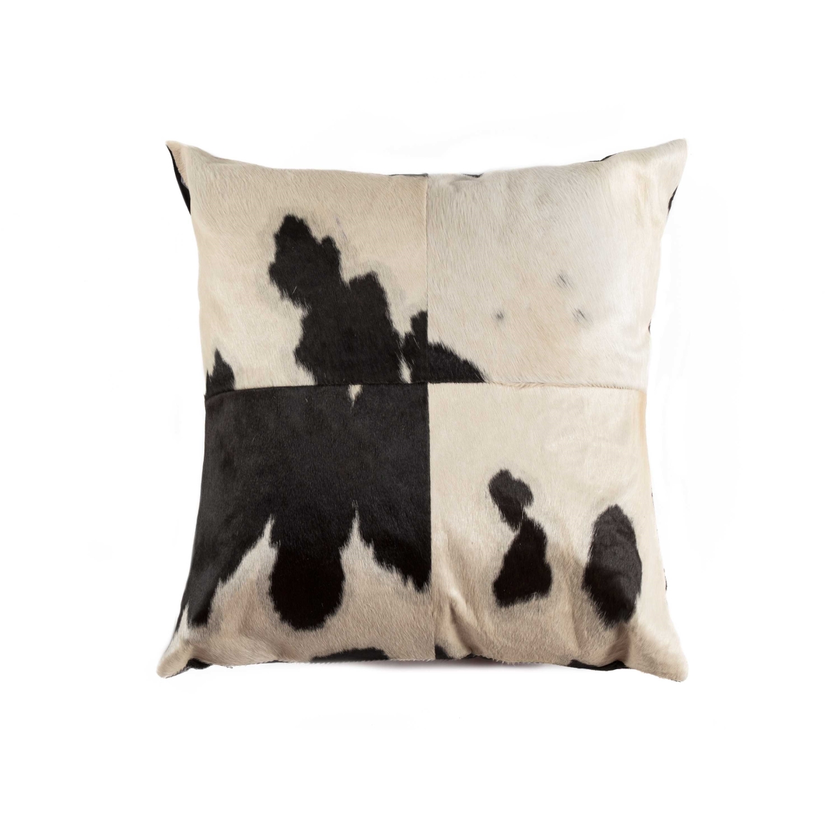 Picture of HomeRoots 316673 18 in. Cowhide Pillow&#44; Black & White
