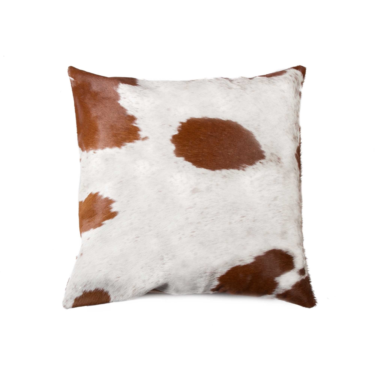 Picture of HomeRoots 316676 18 in. Cowhide Pillow - White & Brown