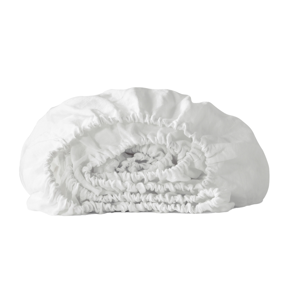 520798 Ivory Linen Queen Size Fitted Sheet