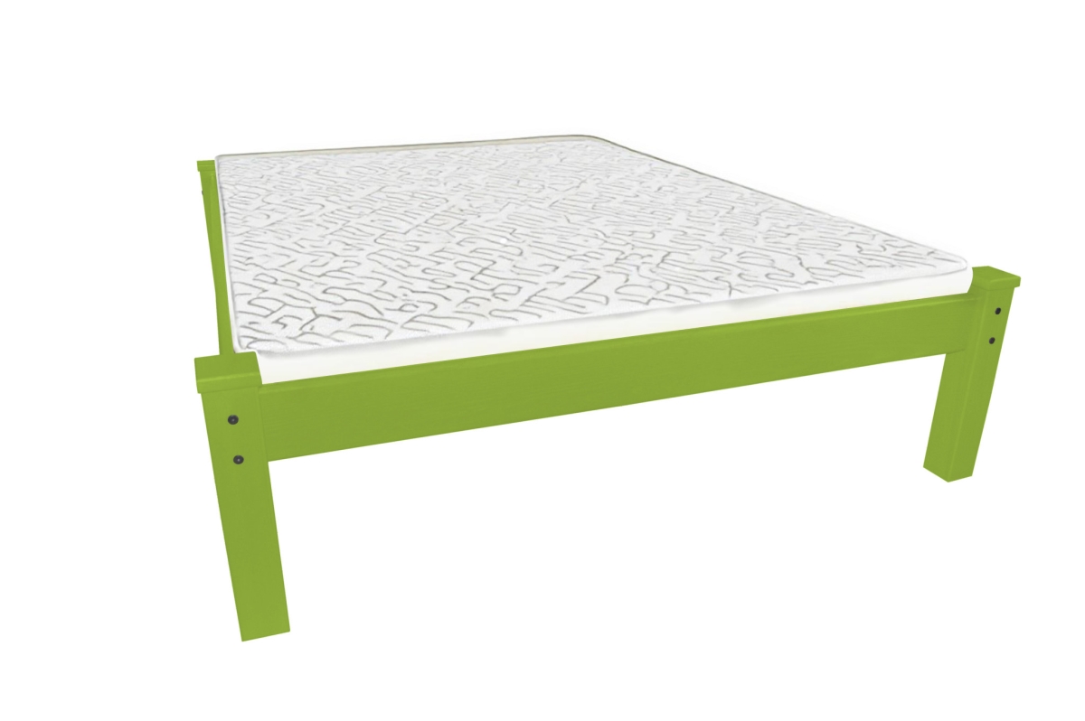 546726 Traditional Lime Green Solid Wood Queen Size Bed Frame