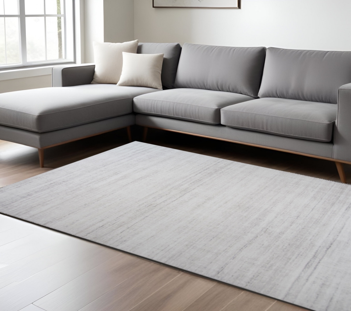 530526 8 x 11 ft. Abstract Rectangle Area Rug, Beige